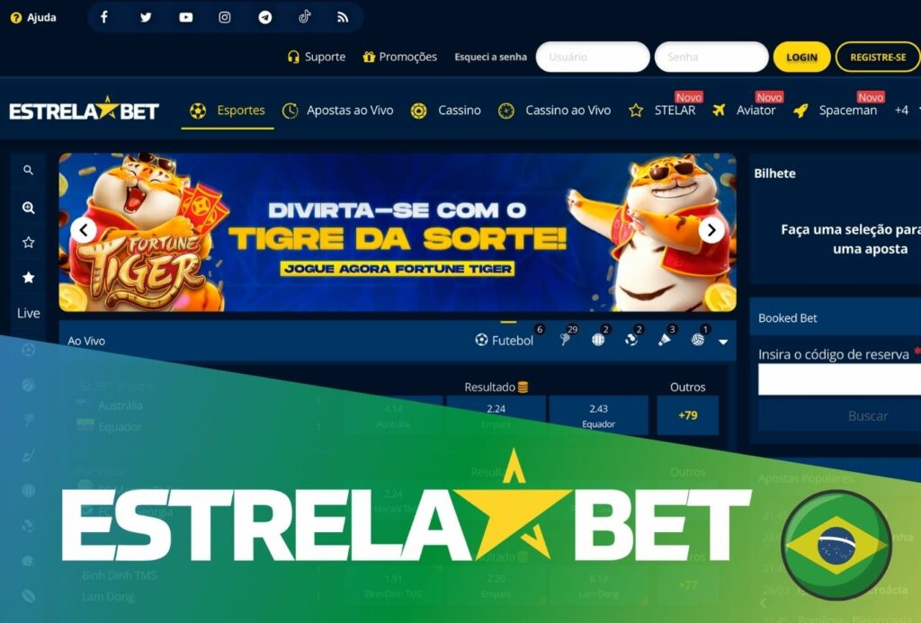 Visão geral do site de apostas da Estrelabet e do cassino no Brasil